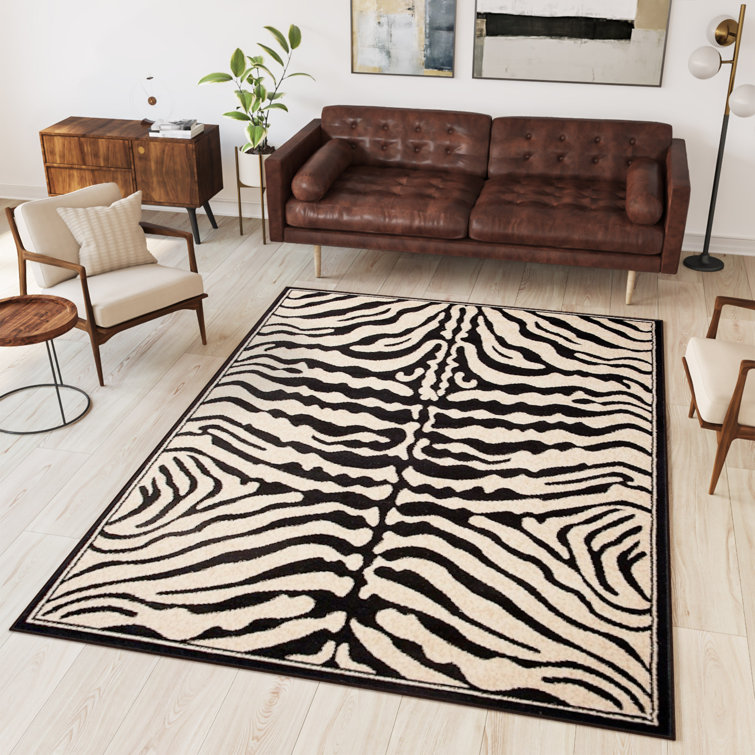 Marlow Home Co. Aengus Zebra Color Area Rug | Wayfair.co.uk